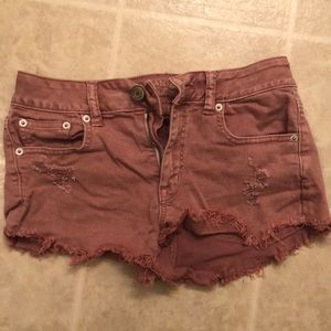 AE size 2 mauve pink stretch shorts